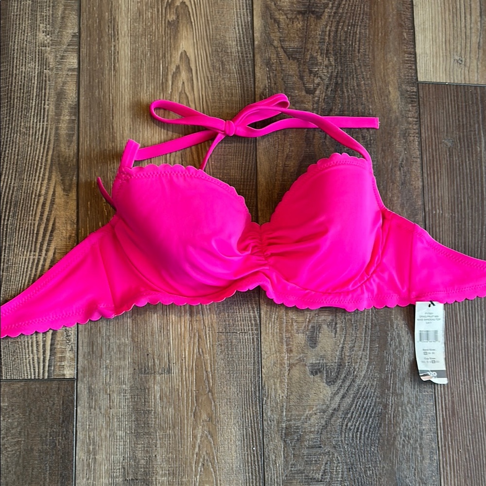 NWT hot pink bikini top 32 D